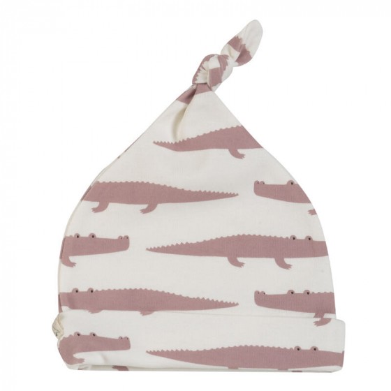 Bonnet bébé - crocodiles rose Bonnet bébé - crocodiles rose