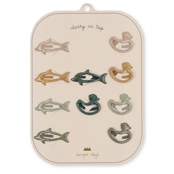 Lot de 10 pinces à cheveux junior Mix - Animal Lot de 10 pinces à cheveux junior Mix - Animal