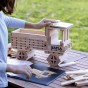 Mallette en bois de 280 planchettes + 1 livre d'art bleu - à partir de 8 ans