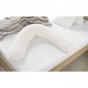 Theraline - Coussin d'allaitement avec housse en coton finement tricoté - crème