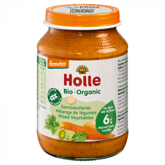 Petit pot bébé - Mélange de légumes - 190g - Holle Petit pot bébé - Mélange de légumes - 190g - Holle