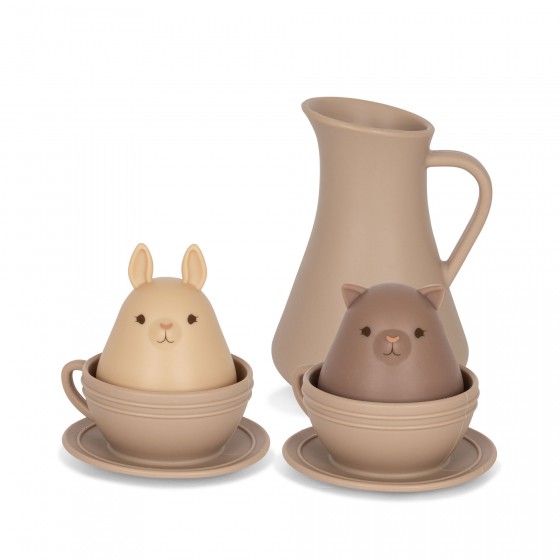 Ensemble de jouets de bain tasses de thé en silicone - Hortensia Mix - Konges Sløjd Ensemble de jouets de bain tasses de thé en silicone - Hortensia Mix - Konges Sløjd