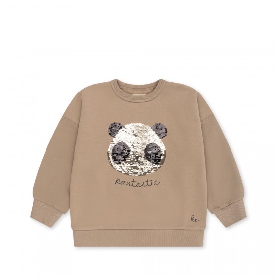 Sweat-shirt à sequins Lou - Oxford Tan - 4 ans - Konges Sløjd