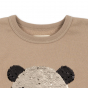 Sweat Lou à sequins - Oxford Tan - 7-8 ans - Konges Sløjd