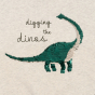 Sweat Lou à sequins - Blanc cassé chiné Dino - 2 ans - Konges Sløjd