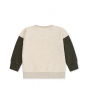 Sweat Lou à sequins - Blanc cassé chiné Dino - 7-8 ans - Konges Sløjd