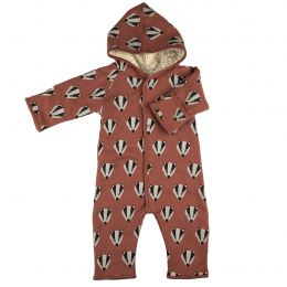 Combinaison Pilote en coton bio - Badger Mocha - Pigeon