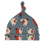 Bonnet noué en coton bio - Dog Blue - Pigeon