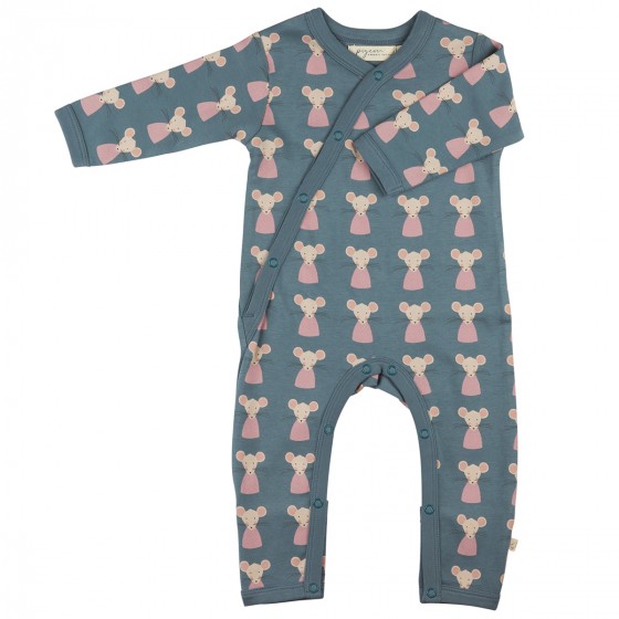 Pyjama kimono en coton bio - Mouse Pink Dress - Pigeon
