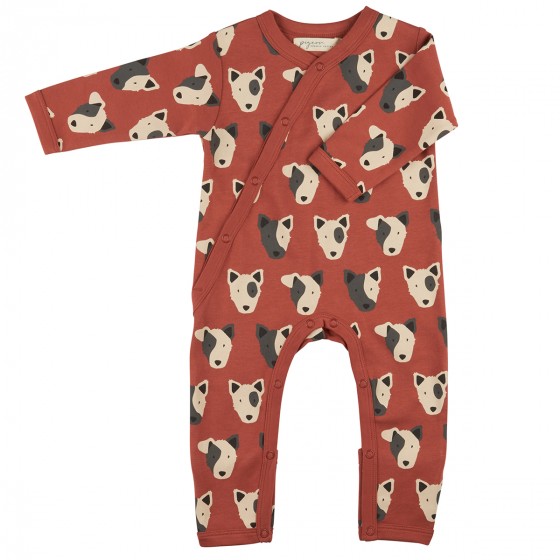 Pyjama kimono en coton bio - Dog Orange - Pigeon