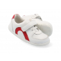 Chaussures Bobux Step Up - Comet White + Red