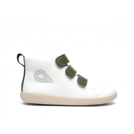 Chaussures Bobux KID+ - Hi Court White + Forest