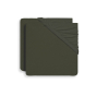 Jollein - Drap-housse Jersey - Leaf Green - 60x120cm - lot de 2