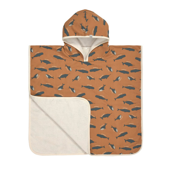 Poncho de bain - Baleine - Bleu Poncho de bain - Baleine - Bleu