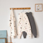 Couverture en mousseline de coton bio - Circles offwhite & multicolor