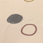 Couverture en mousseline de coton bio - Circles offwhite & multicolor