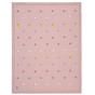 Couverture en tricot - Dots - Rose