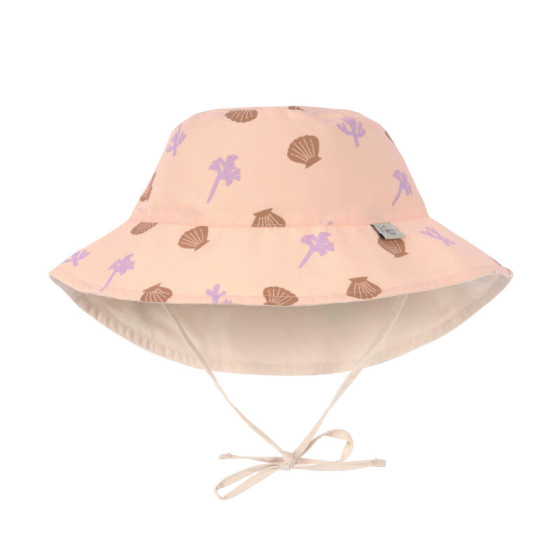Chapeau de soleil réversible anti-UV - Corails - Rose pêche Chapeau de soleil réversible anti-UV - Corails - Rose pêche