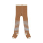 Collants - Half Striped Caramel & Light blue