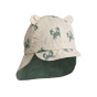 Casquette protège nuque réversible Gorm Crab Sandy / Pepppermint - Liewood