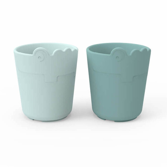 Mini gobelet Kiddish - 2-pack - Croco Blue Mini gobelet Kiddish - 2-pack - Croco Blue