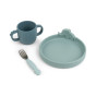 Set repas Peekaboo - Deer friends - Bleu