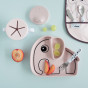 Assiette silicone Elphee - rose