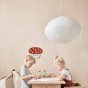 Petit abat-jout en papier Moyo - Offwhite/Black