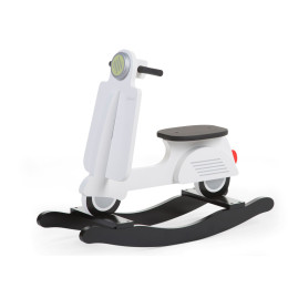 Scooter à bascule en bois Blanc - Childhome