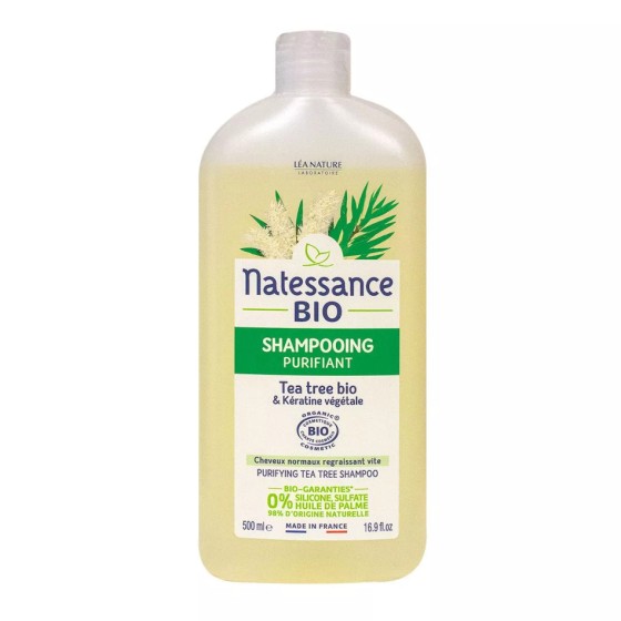 Shampooing purifiant - Tea tree bio - 500 ml - Natessance Shampooing purifiant - Tea tree bio - 500 ml - Natessance