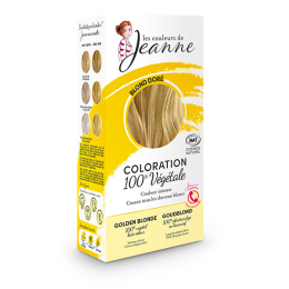 Coloration naturelle 100% végétale blond doré 2 x 50 g - Les couleurs de Jeanne