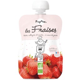 Gourde fraise 120g - Popote