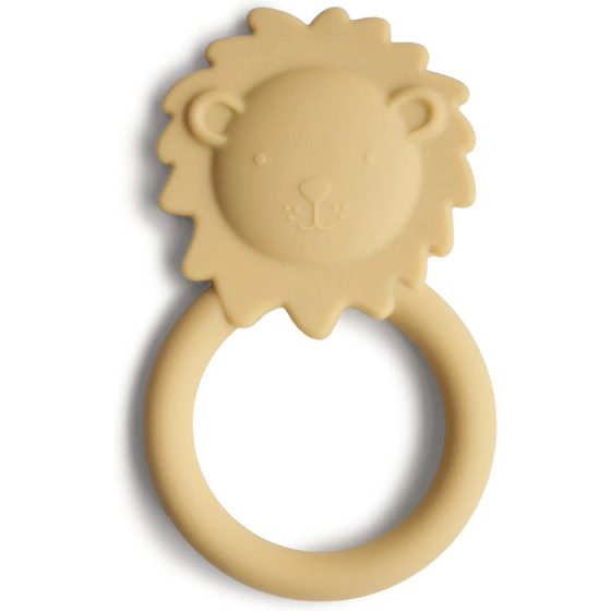 anneau de dentition lion - soft yellow