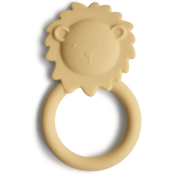 anneau de dentition lion - soft yellow anneau de dentition lion - soft yellow