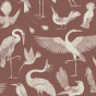 Papier peint Katie Scott - Oiseaux Dusty Red