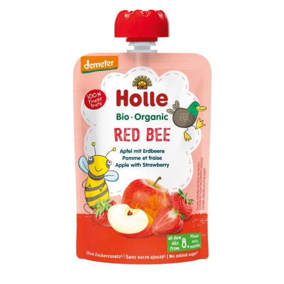 Gourde pomme fraise dès 8 mois 100g - Holle