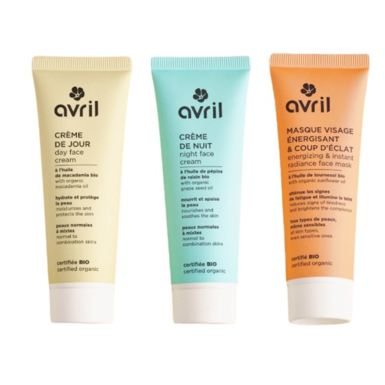 Trio de soins peaux normales à mixtes - Avril Trio de soins peaux normales à mixtes - Avril