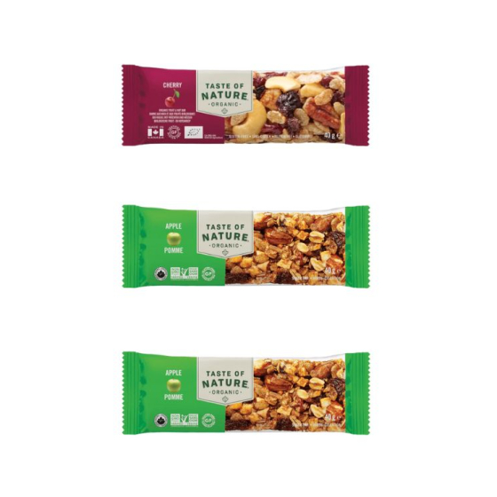 Trio de barres de fruits et fruits secs 3 x 40 g - Taste of Nature