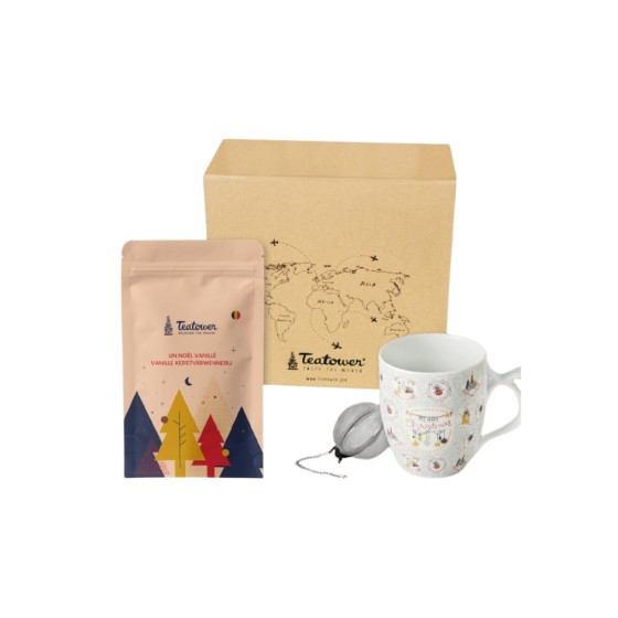 Coffret un noël vanillé une infusion, une tasse et un infuseur - Teatower Coffret un noël vanillé une infusion, une tasse et un infuseur - Teatower