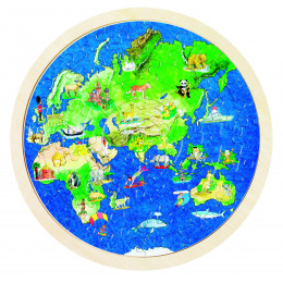 Puzzle double face "Globe terrestre" - à partir de 6 ans