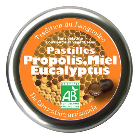 Pastilles Propolis Eucalyptus Miel 45 g Pastilles Propolis Eucalyptus Miel 45 g