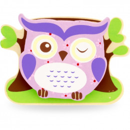 Pince magnétique en bois - hibou - à partir de 3 ans