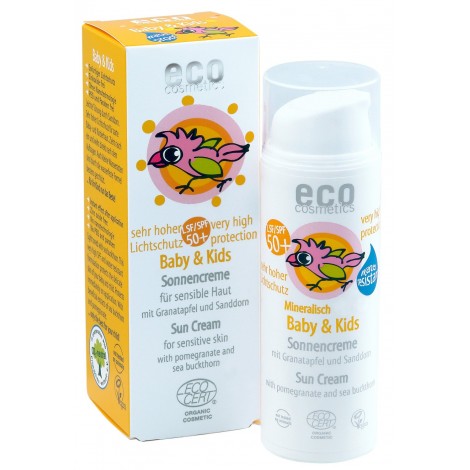 Crème solaire bébé & enfant SPF 50+ - EcoCosmetics Crème solaire bébé & enfant SPF 50+ - EcoCosmetics