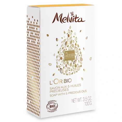 Savon L'Or BIO aux 5 huiles essentielles 100 g - Melvita