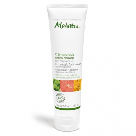 Crème pieds extra douce BIO soin réparateur 150 ml - Melvita