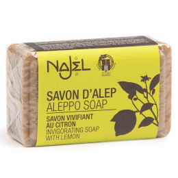 Savon d'Alep au citron Peaux grasses - 100 g