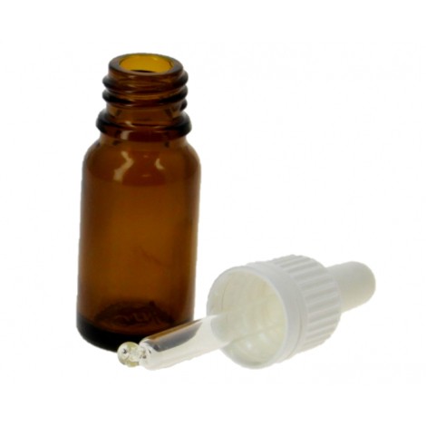 Flacon vide en verre 10 ml avec pipette doseuse en verre