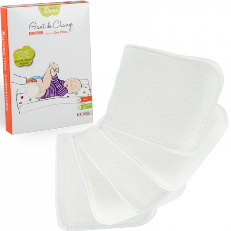 Recharge de 5 gants de change Eucalyptus Biface Recharge de 5 gants de change Eucalyptus Biface