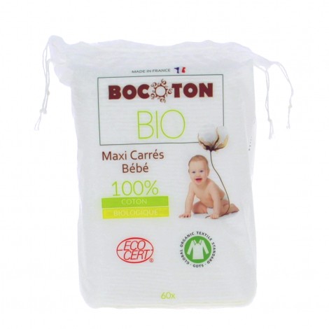 60 Maxi carrés bébé en coton Bio 60 Maxi carrés bébé en coton Bio