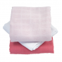 Lange en coton Bio Lot de 3 - 60 x 60 cm